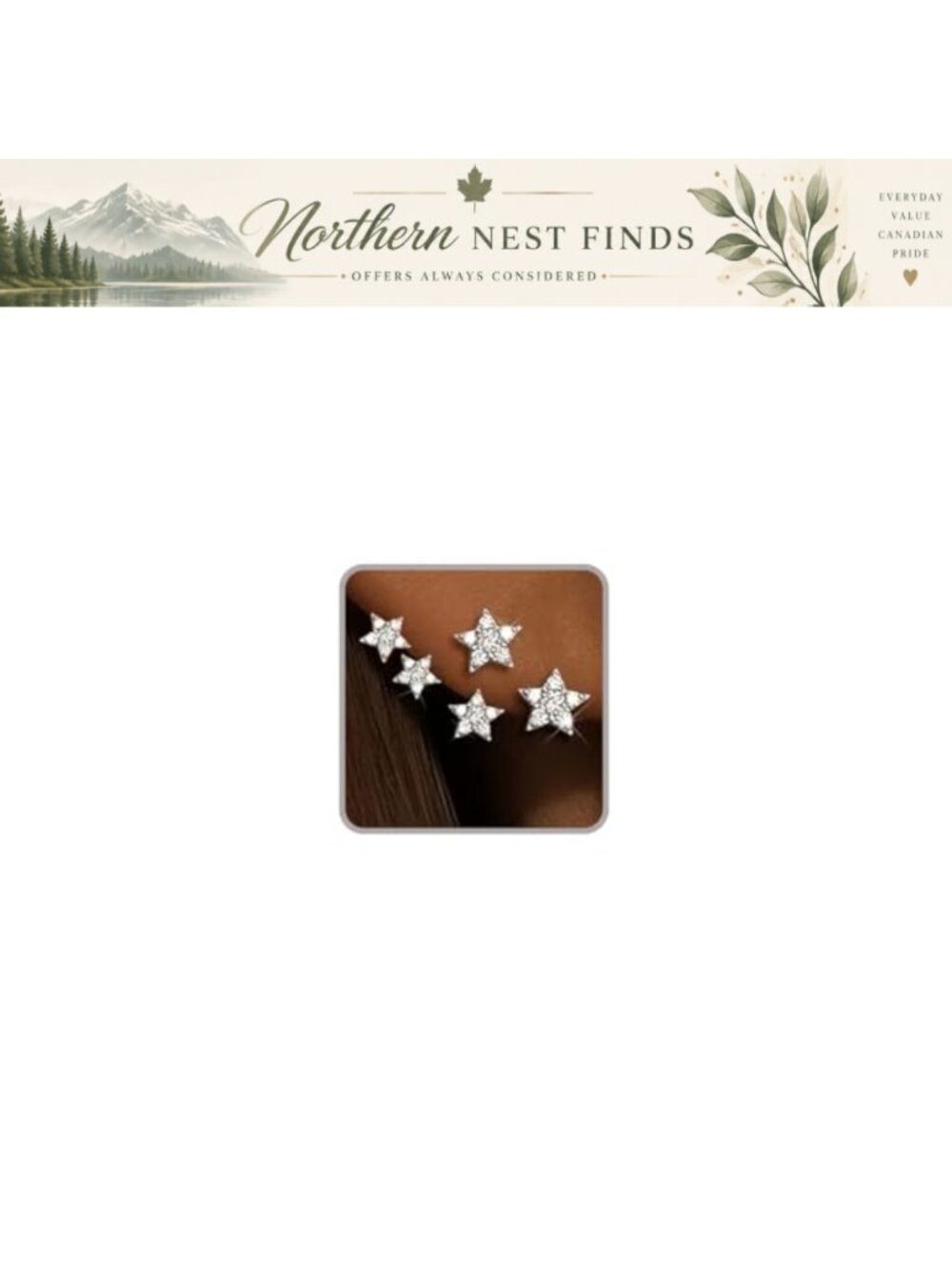 Cubic Zircon Star Ear Jackets Crawler Climber Minimalist Dainty Multi-Star